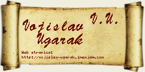 Vojislav Ugarak vizit kartica